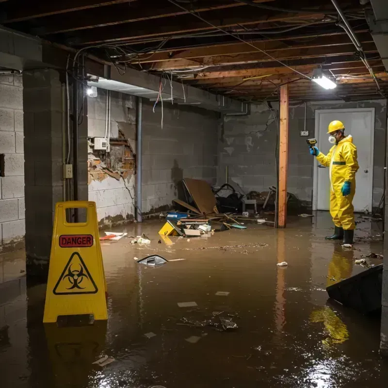 Flooded Basement Electrical Hazard in Saint James, MO Property